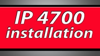 Canon Pixma IP4700 printer installation