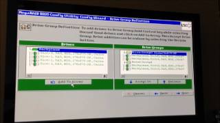 IBM MegaRAID BIOS Config Utility RAID 10 Configuration (System x Express x3300 M4)