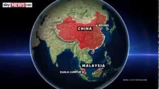 Watch Map of Malaysia Airlines Flight from kuala lumpur to bejing, Plane Crash in Vietnam Sea