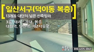 일산복층빌라 마지막 2억원대 덕이동 13개동 대단지 잔여세대.. 대화역, 덕이역, 자유로..