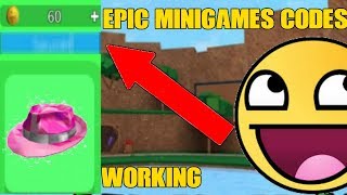 EPIC MINIGAMES CODES 2019 / ROBLOX