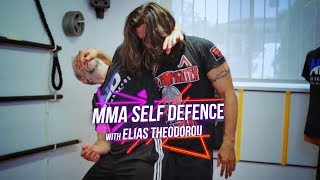 How to defend from a HEAD LOCK with UFC fighter Elias Theodorou