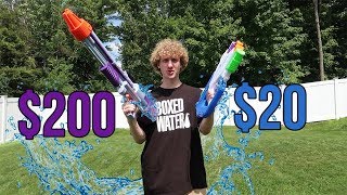 $20 Water Gun vs $200 Water Gun