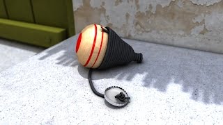 How I Model the Spinning Wood Top With Rope - by PCW