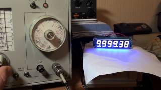 Генератор сигналов высокочастотный Г4-102 и цифровая шкала