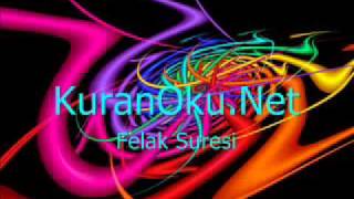 Felak Suresi Türkçe Meali