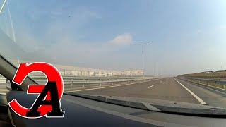 "Таврида" #3, участок Щёлкино - Крымский мост. Еду на мост по крымским дорогам февраль 2019