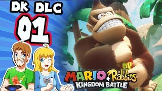 Mario Rabbids DLC Donkey Kong Adventure Walkthrough Part 1 DK Island (Nintendo Switch)
