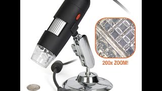 Тест китайского USB микроскопа. Смотрим на печатную плату