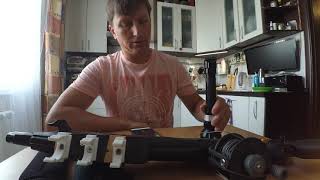Крепление фонаря на подводное ружье. Быстро снять и поставить!
