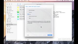 Transfer notes from Outlook pst files to Mac OS X