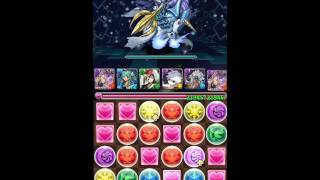【パズドラ実況】　パズドラ　降臨チャレンジ　神王妃　ノーコン　クリア　★　闇カーリーPT