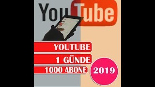 YOUTUBE DA 1 GÜNDE 1000 ABONE KAZANDIM !!!