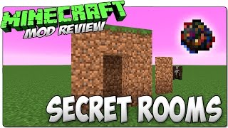 DESCARGAR SECRET ROOMS MOD MINECRAFT 1.9 | Bloques y puertas secretas | MODS REVIEW ESPAÑOL