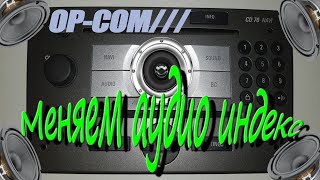 OP-COM///CD 70 NAVI/Меняем аудио индекс