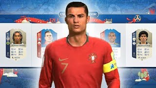 ? CRISTIANO RONALDO DESTRUIU A GENTE NO FUT DRAFT DA COPA DO MUNDO 2018!!! | Portugal e Espanha