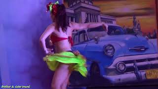 Amazing Girl in Mini Skirt Dancing in Latin Dance Exhibition After Cuban Dinner Private Video