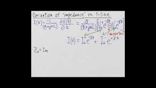 Impedance of a transmission line