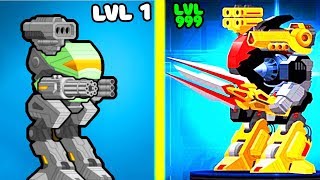 ЭВОЛЮЦИЯ РОБОТА ЧТОБЫ ПО КУСОЧКАМ СОБРАТЬ РОБОТА В ИГРЕ SUPERMECHS!