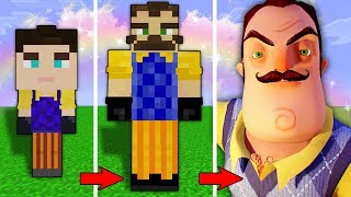 КАК МЕНЯЛСЯ ПРИВЕТ СОСЕД И ЕГО ЖИЗНЕННЫЙ ЦИКЛ! МАЙНКРАФТ ЭВОЛЮЦИЯ