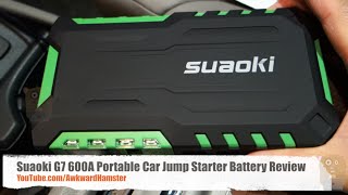 Suaoki G7 600A Portable Car Jump Starter Battery Review