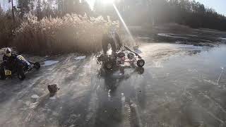ICE Karting. Rotax max 125cc. Зимний картинг.