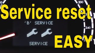 Mercedes S430 S500 S55 AMG service a b c f reset service interval