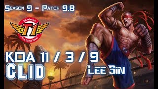 SKT T1 Clid LEE SIN vs ELISE Jungle - Patch 9.8 KR Ranked