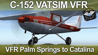 P3Dv4.5 VFR Palm Springs to Catalina Island