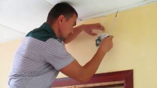 Установка проводного датчика пожарной сигнализации