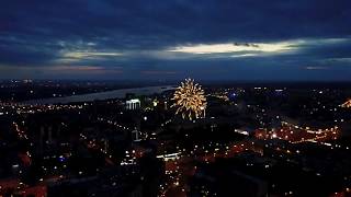 Салют День Города Новосибирск 25.06.2017 4К, квадрокоптер DJI MAVIC