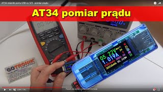 AT34 miernik portu USB cz.3/3 - pomiar prądu