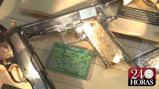 Las lujosas armas de los narcos mexicanos