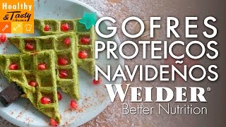 Gofres navideños proteicos | Healthy&Tasty