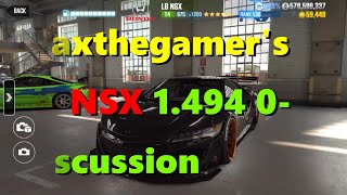 CSR2 LB NSX Tempest 3 tier 4 0-60 in 1.494 tune discussion