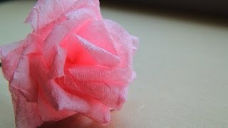 Роза из салфетки