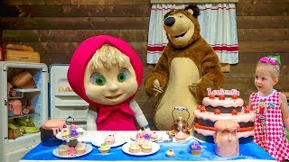 Парк развлечений героев мультика Маша и Медведь / amusement theme park for children