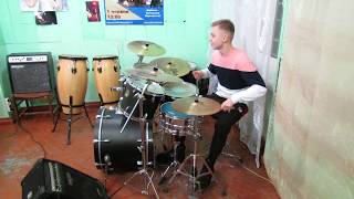 Swing Drum Solo - 12 squares - 48 tacts -  Drummer Daniel Varfolomeyev 15 years