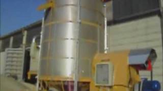 37 tonnes best Mecmar rice dryer at work with pre-cleaner