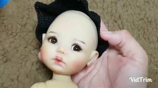 Парик для куклы из ниток