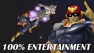 100% Entertainment - n0ne Captain Falcon Stream Highlights - Super Smash Bros. Melee