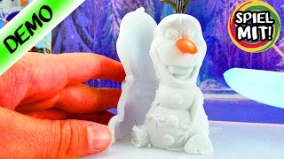 Frozen Olaf aus MAGIC SAND | Cooles Set für Kinder | Glitzer Knet-Sand in Form füllen und verzieren