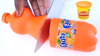 DIY How To Make Fanta Play Doh Modelling Clay Orange Flavour Learn Colors
