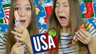 PROBANDO DULCES DE NAVIDAD AMERICANOS | Brenda Sander