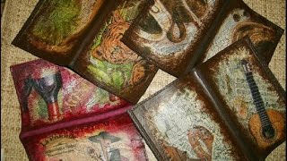 Декупаж на коже Декорируем обложку для паспорта