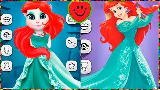 МОЙ ГОВОРЯЩИЙ ТОМ И ГОВОРЯЩАЯ АНДЖЕЛА Mermaid disney princess Русалочка TALKING ANGELA игровой мульт