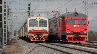 ЭД4М 0290 и ЭТ2М 086. Перегон Ростокино - Белокаменная МЦК Московской железной дороги.