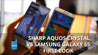 Sharp AQUOS Crystal vs Samsung Galaxy S5: first look