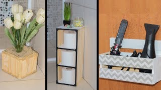 DIY BANHEIRO KIT DE DECORAÇÃO COM RIPINHAS DE MADEIRA - Eduardo Wizard