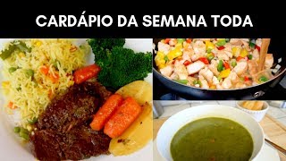 O QUE COMEMOS na Semana Toda | Cardápio da Semana